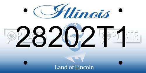 28202T1 Illinois License Plate