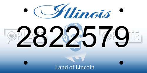 2822579 Illinois License Plate