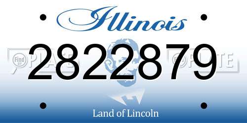 2822879 Illinois License Plate