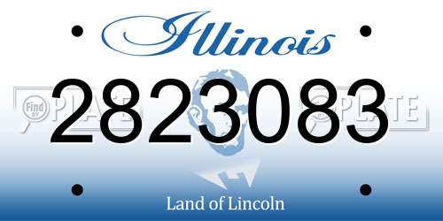 2823083 Illinois License Plate