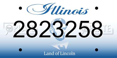 2823258 Illinois License Plate