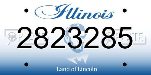 2823285 Illinois License Plate