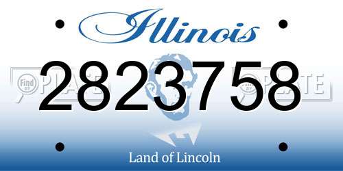 2823758 Illinois License Plate