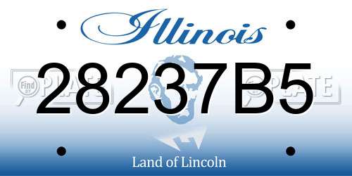 28237B5 Illinois License Plate