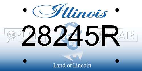 28245R Illinois License Plate
