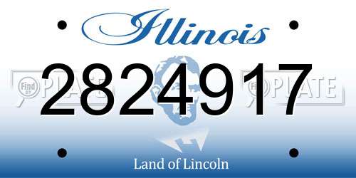 2824917 Illinois License Plate