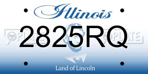 2825RQ Illinois License Plate