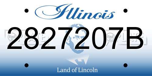 2827207B Illinois License Plate