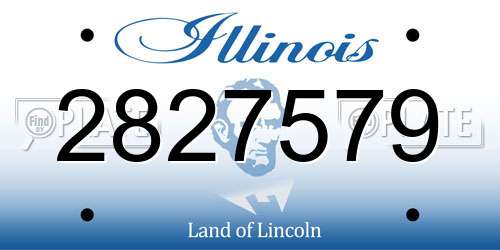 2827579 Illinois License Plate
