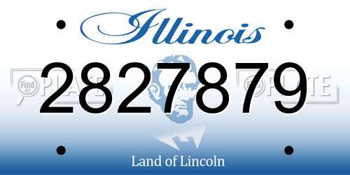 2827879 Illinois License Plate