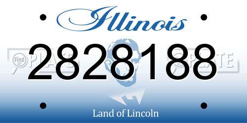 2828188 Illinois License Plate