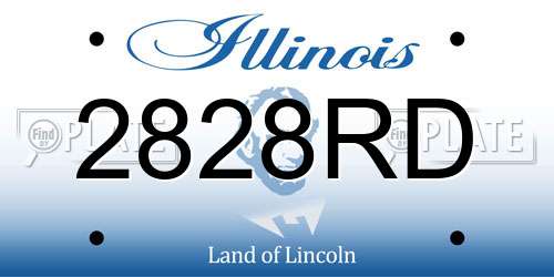 2828RD Illinois License Plate
