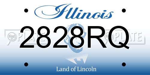 2828RQ Illinois License Plate