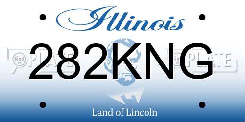 282KNG Illinois License Plate