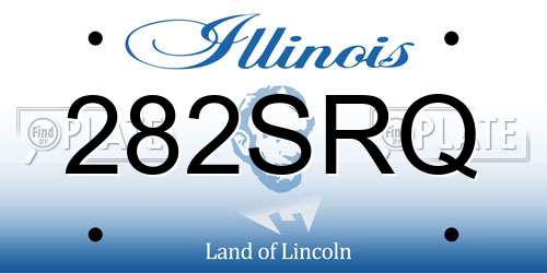 282SRQ Illinois License Plate