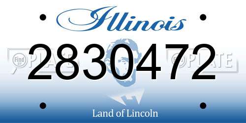 2830472 Illinois License Plate