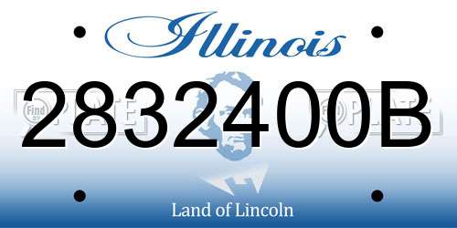 2832400B Illinois License Plate
