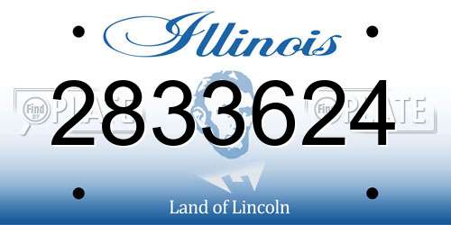 2833624 Illinois License Plate