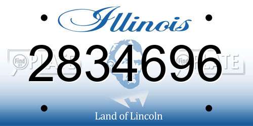 2834696 Illinois License Plate