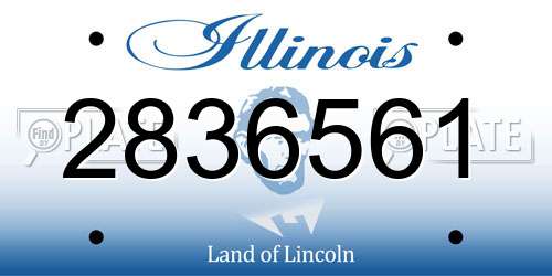 2836561 Illinois License Plate