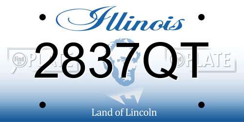 2837QT Illinois License Plate