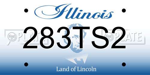 283TS2 Illinois License Plate