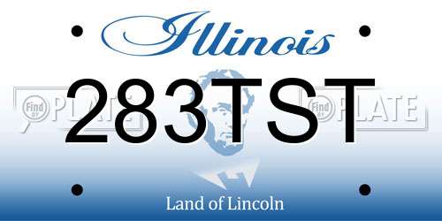 283TST Illinois License Plate