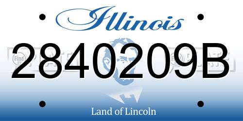 2840209B Illinois License Plate