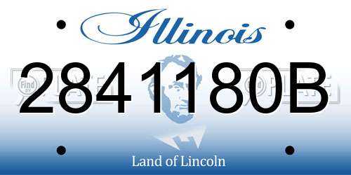 2841180B Illinois License Plate