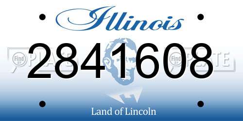 2841608 Illinois License Plate