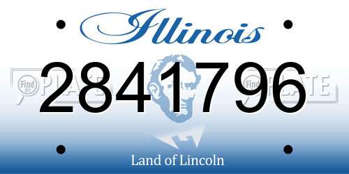 2841796 Illinois License Plate