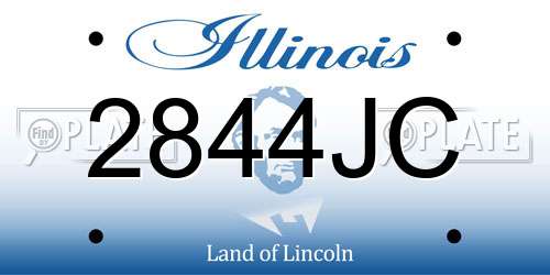 2844JC Illinois License Plate