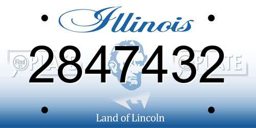 2847432 Illinois License Plate