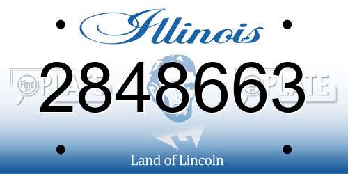 2848663 Illinois License Plate