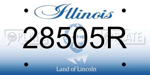 28505R Illinois License Plate