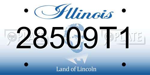 28509T1 Illinois License Plate