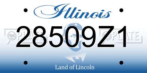28509Z1 Illinois License Plate