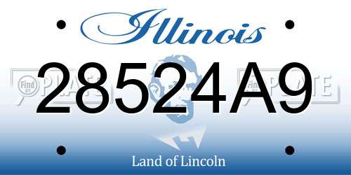 28524A9 Illinois License Plate