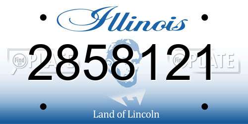 2858121 Illinois License Plate