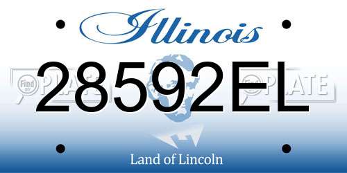 28592EL Illinois License Plate