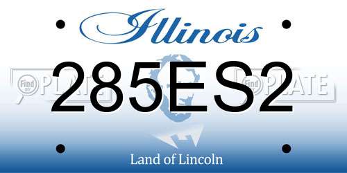 285ES2 Illinois License Plate