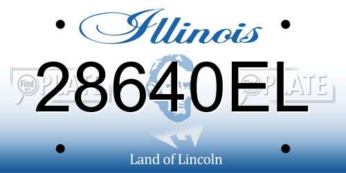 28640EL Illinois License Plate