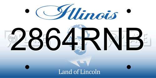 2864RNB Illinois License Plate