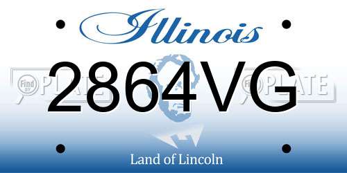 2864VG Illinois License Plate