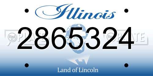 2865324 Illinois License Plate