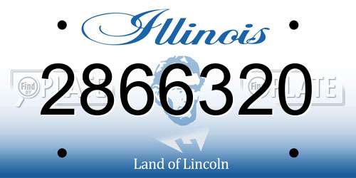2866320 Illinois License Plate