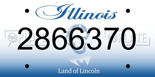 2866370 Illinois License Plate