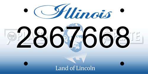 2867668 Illinois License Plate
