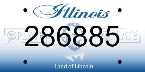 286885 Illinois License Plate
