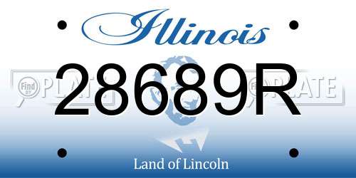 28689R Illinois License Plate
